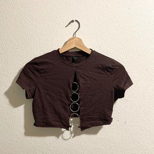 Ringed Crop Top